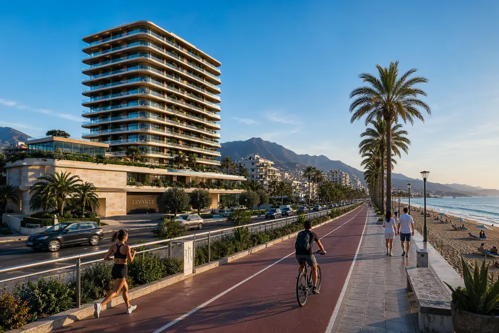 Norma 3D — torre residencial em frente à praia