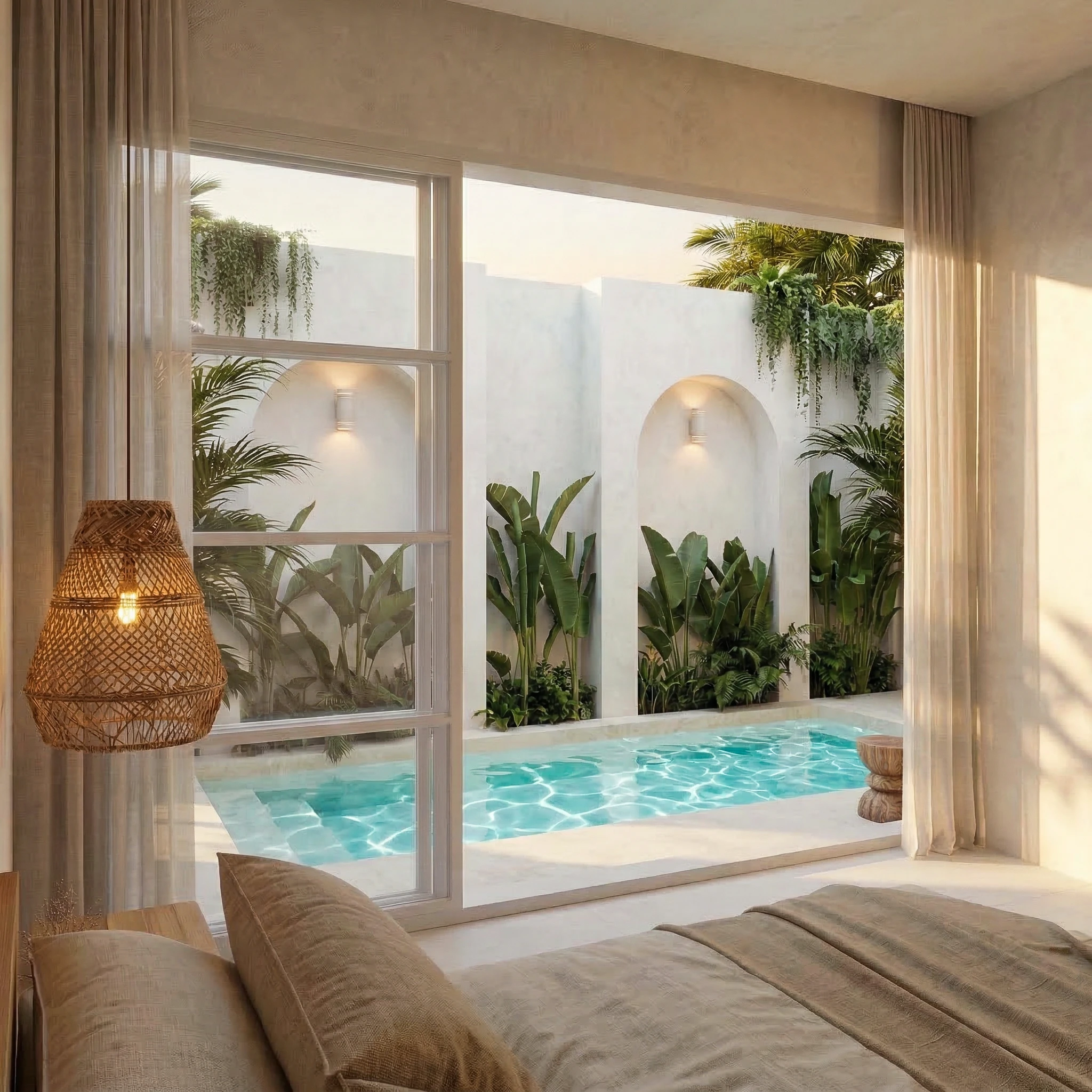 Bali — quarto vista piscina
