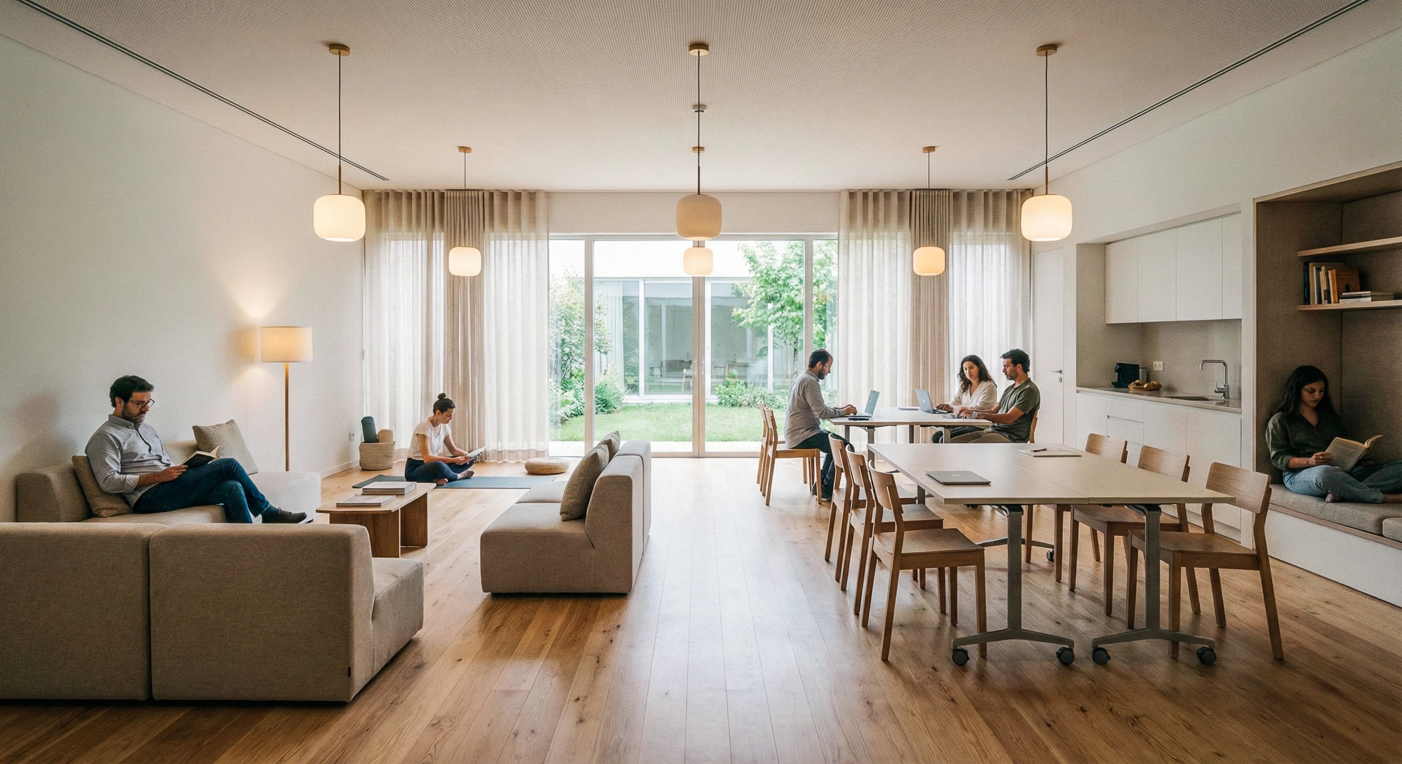 Condomínio Braga — sala coworking comum