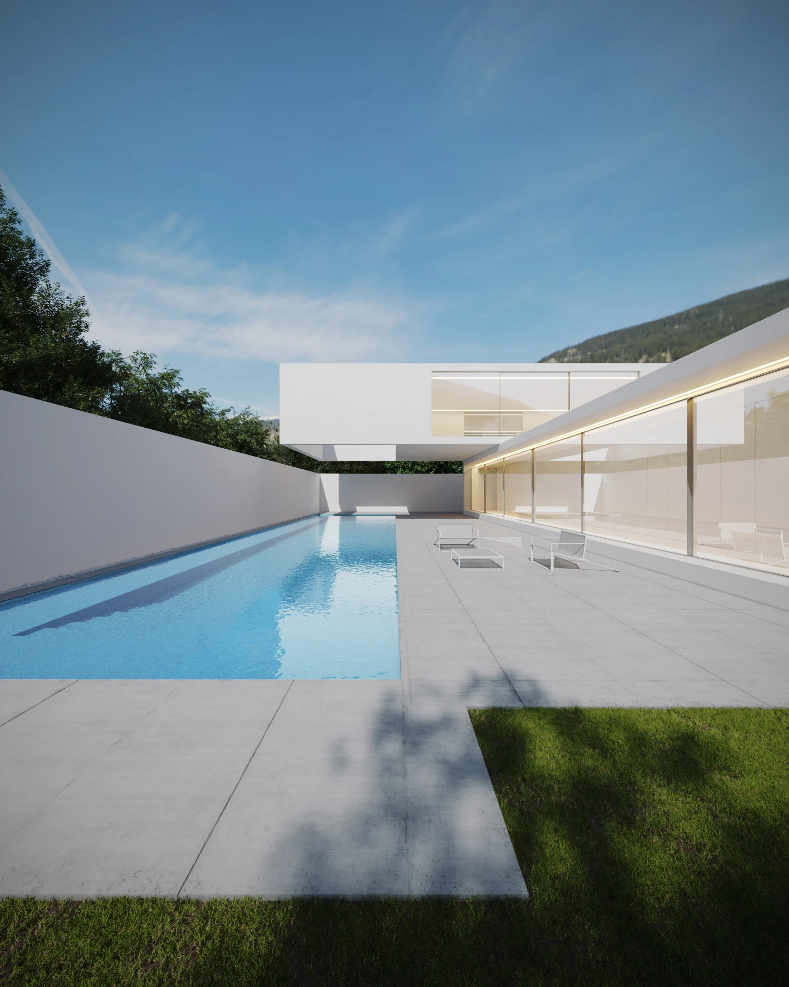 House of Sand — piscina vista montanhas