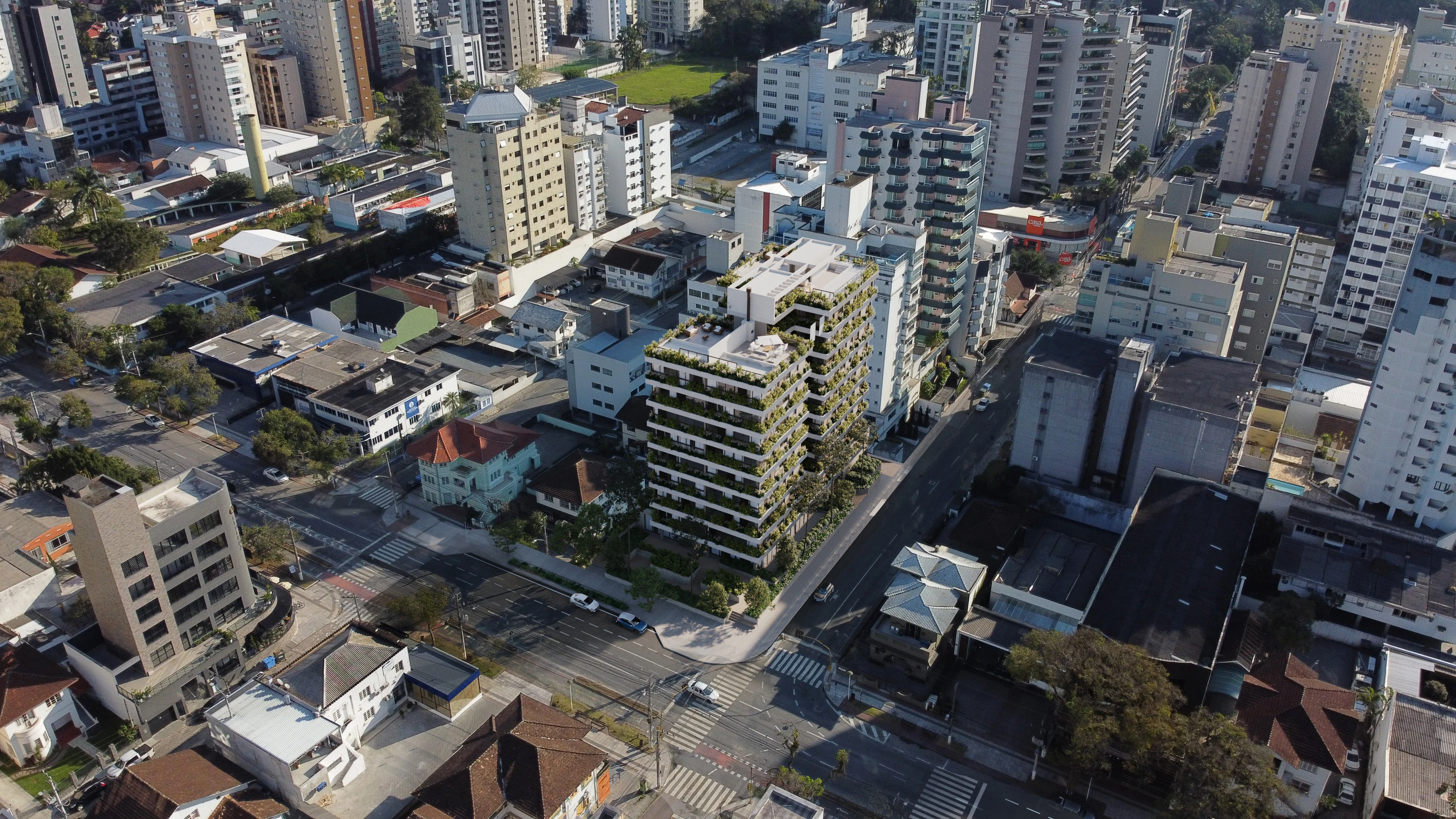 Kaisergarten — vista aerea cidade