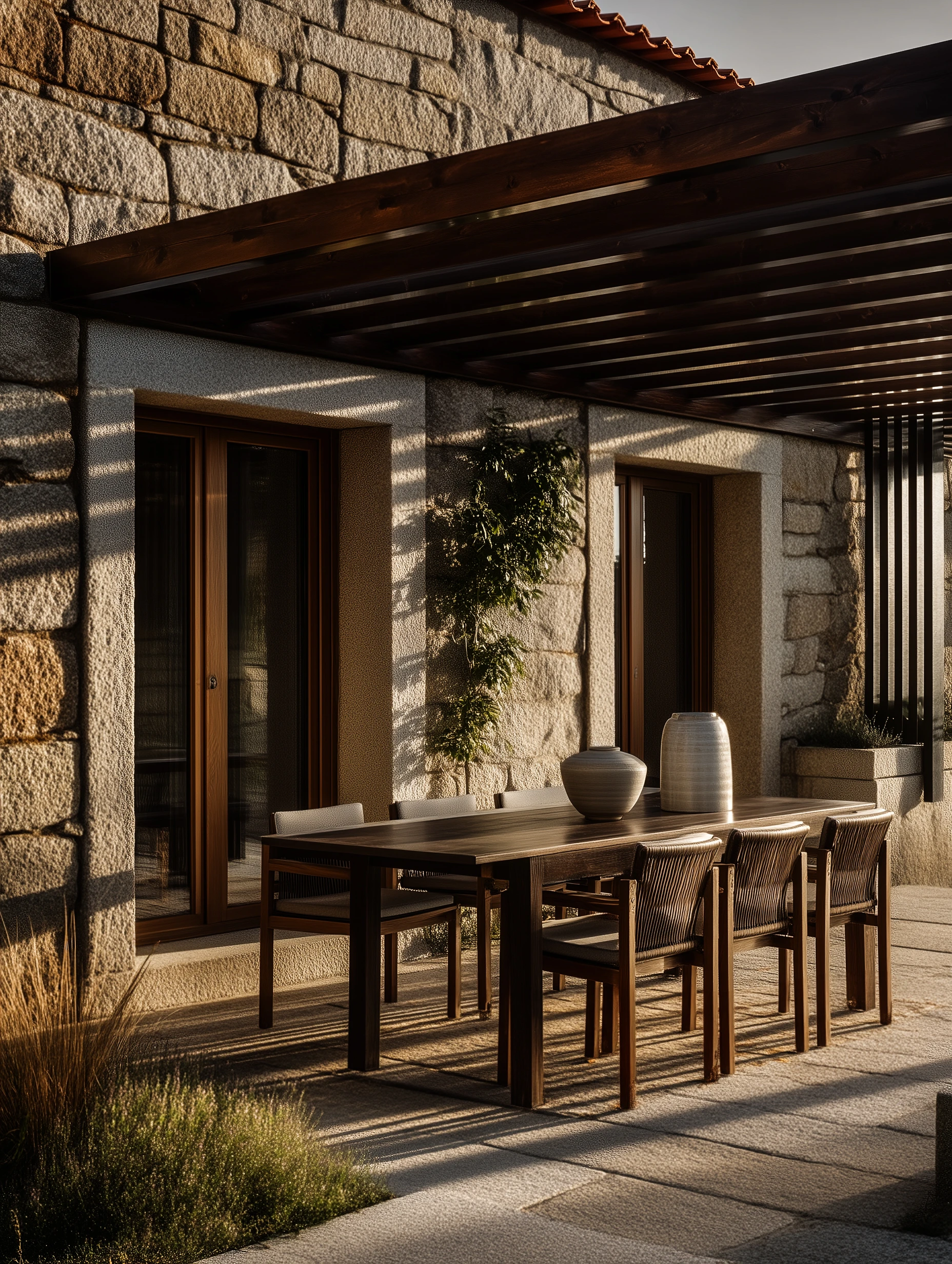 Pátio das Vinhas — pergola mesa exterior