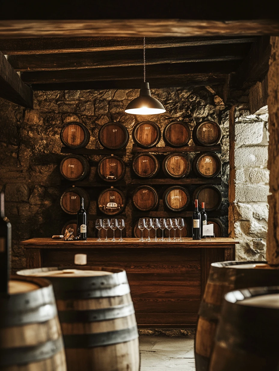 Quinta do Douro — adega barricas vinho