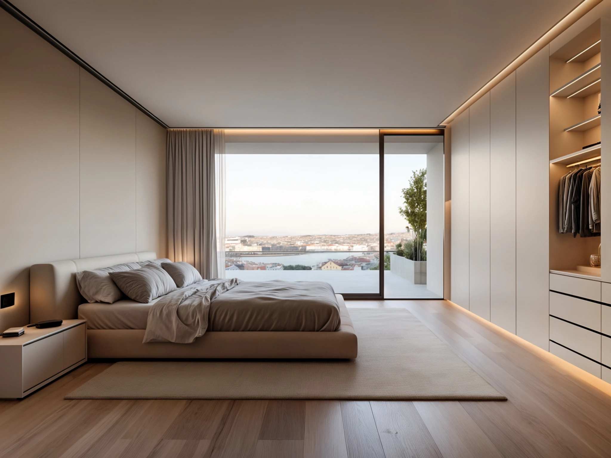 Contemporary Residential Project — quarto suite closet