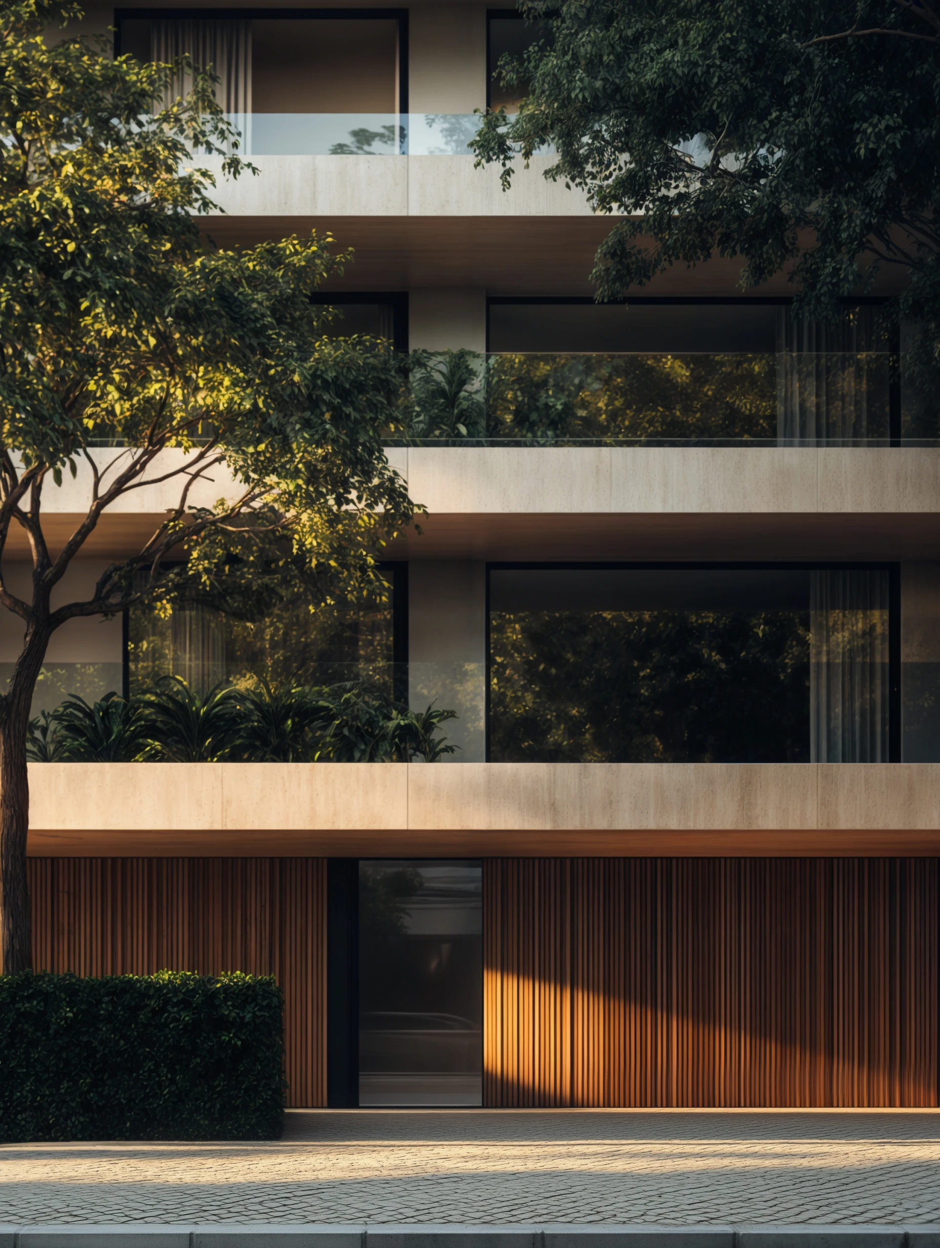 Contemporary Residential Project — varandas detalhe luz